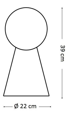 BIRILLO TL1 stolní lampa 1xE27 60W bez zdroje 39cm IP20, bílá  5