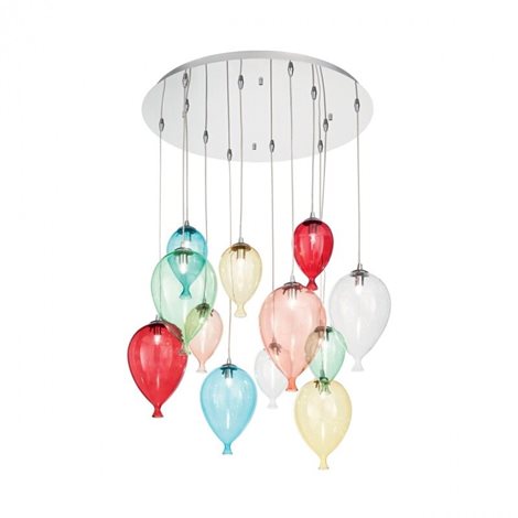 CLOWN SP12 závěsné svítidlo 12x G9 LED 3W 370lm 3000K 60cm IP20, barevné 4