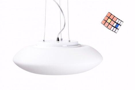 GLORY SP3 závěsné svítidlo 3x E27 60W bez zdroje 40cm IP20, bílé sklo 6