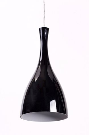 OLIMPIA SP1 závěsné svítidlo 1x E27 60W bez zdroje 20cm IP20, černé 7