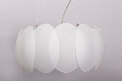OVALINO SP5 závěsné svítidlo 5x E27 60W bez zdroje 44cm IP20, bílé 2