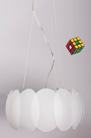OVALINO SP5 závěsné svítidlo 5x E27 60W bez zdroje 44cm IP20, bílé 4