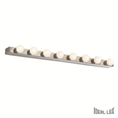 PRIVE' AP8 nástěnné svítidlo 8x E14 40W bez zdroje 80,5cm IP20, chromové 3