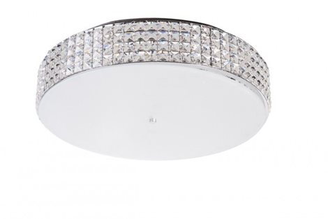 ROMA PL9 stropní přisazené svítidlo 9x G9 LED 3W 370lm 3000K 50cm IP20, chromové 3