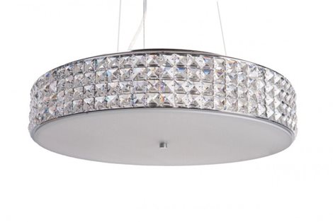ROMA SP12 stropní závěsné svítidlo 12x G9 LED 3W 370lm 3000K 60cm IP20, chromové 4