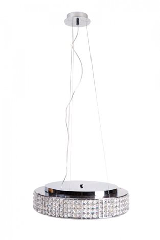ROMA SP9 stropní závěsné svítidlo 9x G9 LED 3W 370lm 3000K 50cm IP20, chromové 2