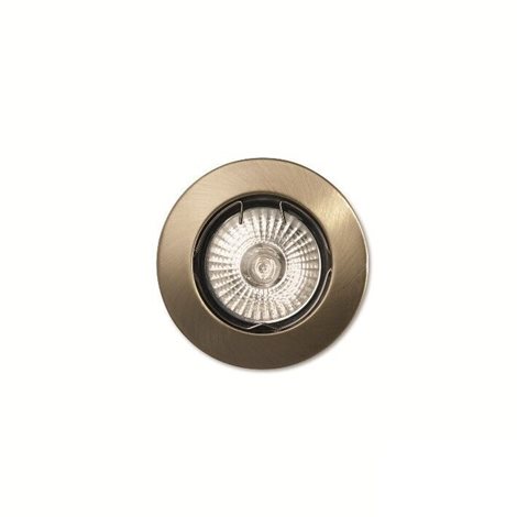 JAZZ podhledové svítidlo 1x GU10 50W bez zdroje 7,3cm IP20, mosazné 2
