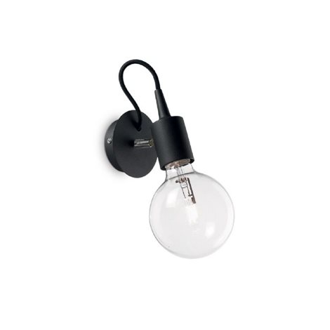 EDISON AP1 nástěnné svítidlo 1x E27 60W bez zdroje IP20, černé 2
