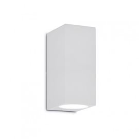 UP AP2 venkovní nástěnné svítidlo 2x G9 15W bez zdroje 15cm hranaté IP44, bílé