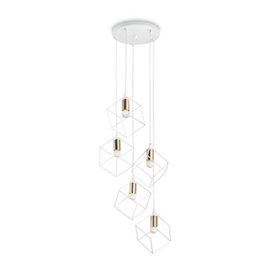 ICE SP5 závěsné svítidlo 5x E27 60W bez zdroje 50cm IP20, bílé