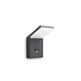 STYLE AP venkovní nástěnné LED svítidlo se senzorem 9,5W 1150lm 4000K IP54, antracitové