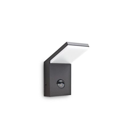 STYLE AP venkovní nástěnné LED svítidlo se senzorem 9,5W 1150lm 4000K IP54, antracitové