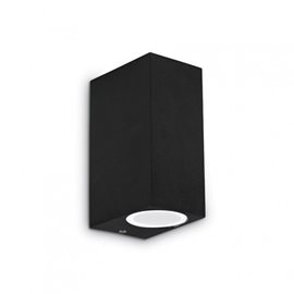 UP AP2 venkovní nástěnné svítidlo 2x G9 15W bez zdroje 15cm hranaté IP44, černé