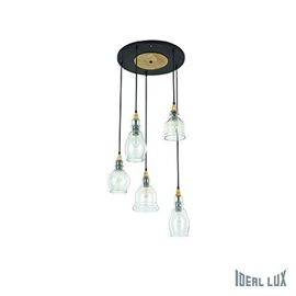 GRETEL SP5 závěsné svítidlo 5x E27 60W bez zdroje 50cm IP20, černé