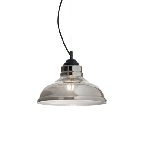 BISTRO' SP1 PLATE závěsné svítidlo 1x E27 60W bez zdroje 28cm IP20, kouřové