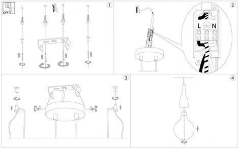 MINIMAL SP2 závěsné svítidlo 2xE27 LED 8W 1050lm 3000K IP20, bílé 2