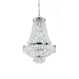 CAESAR SP12 závěsné svítidlo 12x G9 LED 3W 370lm 3000K 55cm IP20, chromové