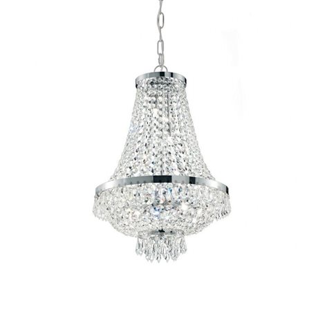 CAESAR SP12 závěsné svítidlo 12x G9 LED 3W 370lm 3000K 55cm IP20, chromové