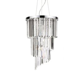 CARLTON SP8 závěsné svítidlo 8x E14 40W bez zdroje 40cm IP20, chromové
