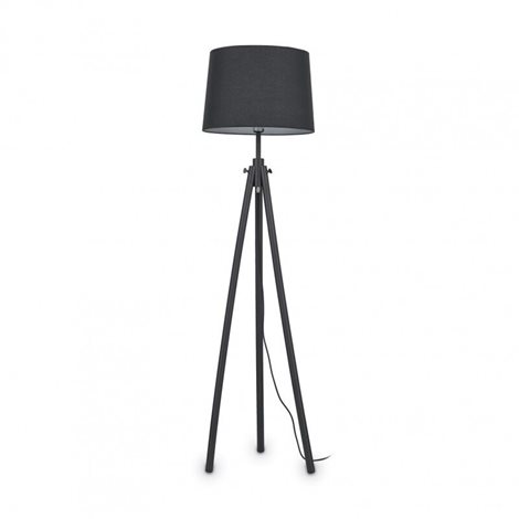 YORK PT1 stojací lampa 1x E27 60W bez zdroje 164cm IP20, černé