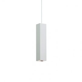 SKY SP1 závěsné svítidlo 1x GU10 LED 7W 610lm 3000K hranaté IP20, bílé