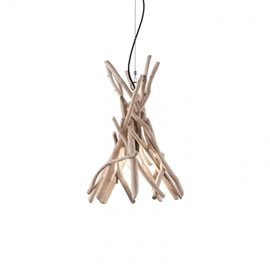 DRIFTWOOD SP1 závěsné svítidlo 1x E27 60W bez zdroje 35cm IP20, dřevěné