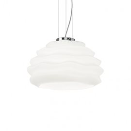 KARMA SP1 SMALL závěsné svítidlo 1x E27 60W bez zdroje 39x24cm IP20, bílé