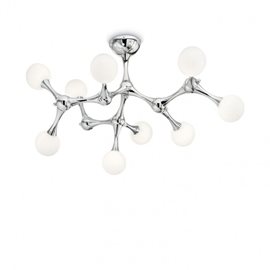 NODINO PL9 stropní svítidlo 9x G9 LED 3W 370lm 3000K IP20, chromové