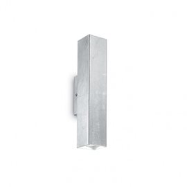 SKY AP2 nástěnné svítidlo 2x GU10 LED 7W 610lm 3000K hranaté IP20, stříbrná