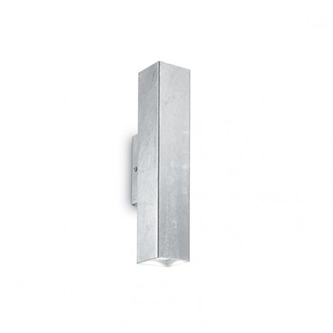 SKY AP2 nástěnné svítidlo 2x GU10 LED 7W 610lm 3000K hranaté IP20, stříbrná