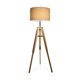 KLIMT PT1 stojací lampa 1x E27 60W bez zdroje 161cm IP20, přírodní dřevo