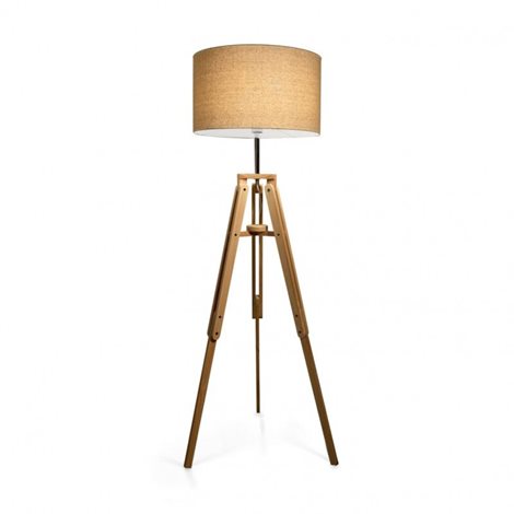KLIMT PT1 stojací lampa 1x E27 60W bez zdroje 161cm IP20, přírodní dřevo