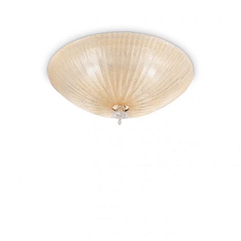 SHELL PL3 přisazené svítidlo 3xE27 60W bez zdroje 40cm IP20, jantarové