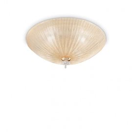 SHELL PL6 přisazené svítidlo 6xE27 60W bez zdroje 60cm IP20, jantarové