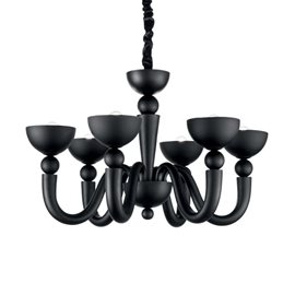 BON BON SP6 závěsné svítidlo 6x E14 40W bez zdroje 80cm IP20, černé