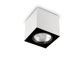 MOOD PL1 přisazené svítidlo 1x GU10 50W bez zdroje hranaté 15cm IP20, bílé