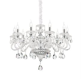 NEGRESCO SP8 závěsné svítidlo 8x E14 40W bez zdroje 73,5cm IP20, transparentní