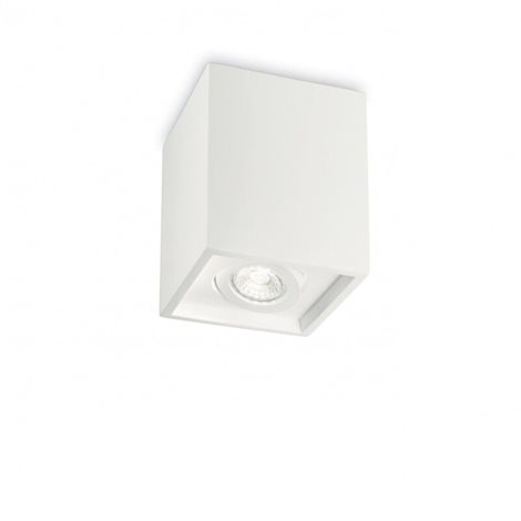 OAK PL1 stropní přisazené svítidlo 1x GU10 35W bez zdroje hranaté 13,5cm IP20, bílé