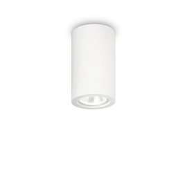 TOWER PL1 stropní přisazené svítidlo 1x GU10 35W bez zdroje 11cm kulaté IP20, bílé