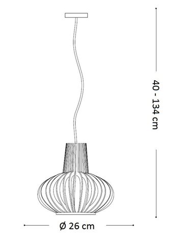 CITRUS-2 SP1 závěsné svítidlo 1x E27 60W bez zdroje 26cm IP20, dřevěné 4