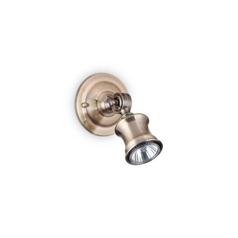 BARBER AP1 bodové svítidlo 1x GU10 LED 7W 630lm 3000K IP20, starožitná mosaz 1