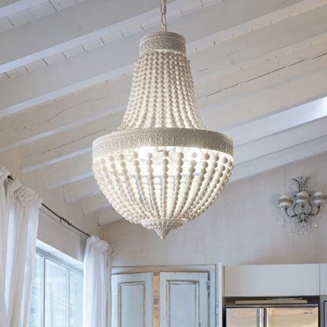 MONET SP5 závěsné svítidlo 5x E14 40W bez zdroje 40cm IP20, bílé 2