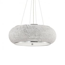 PASHA' SP14 závěsné svítidlo 14x E14 40W bez zdroje 65cm IP20, chromové