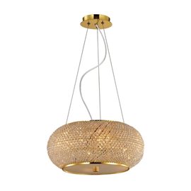 PASHA' SP14 závěsné svítidlo 14x E14 40W bez zdroje 65cm IP20, zlaté