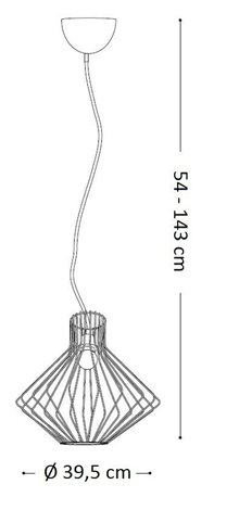 AMPOLLA-4 SP1 závěsné svítidlo 1x E27 60W bez zdroje 30cm IP20, bílé 2