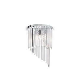 CARLTON AP3 nástěnné svítidlo 3x E14 40W bez zdroje 30cm IP20, chromové
