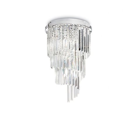 CARLTON PL8 stropní přisazené svítidlo 8x E14 40W bez zdroje 40cm IP20, chromové
