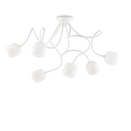 OCTOPUS PL6 stropní svítidlo 6x G9 LED 3W 370lm 3000K 50cm IP20, bílé
