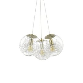 MAPA SAT SP3 závěsné svítidlo 3x E27 60W bez zdroje 55cm IP20, mosazné
