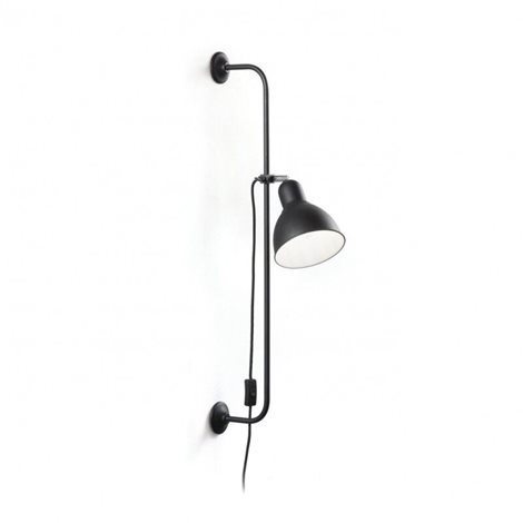 SHOWER AP1 nástěnné svítidlo 1x E27 60W bez zdroje 89cm IP20, černé 1
